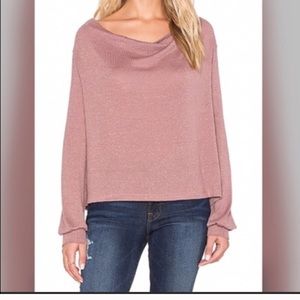 Free people “Palmer” Crowl neck sweater